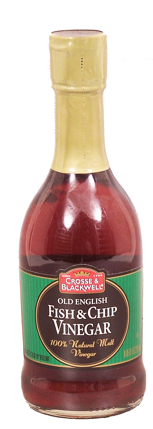 Crosse & Blackwell  fish & chip vinegar, 100% natural malt vinegar,  5% acetic acid by volume Full-Size Picture